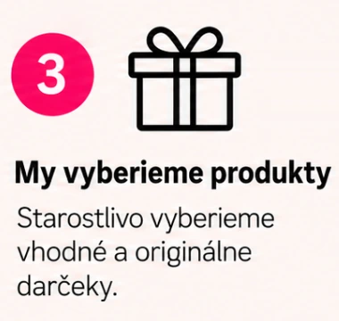 3. Vyberieme vhodné a originálne darčeky.